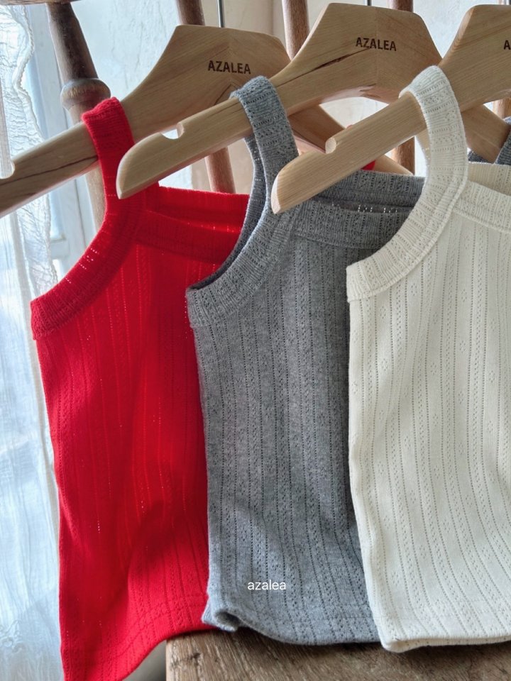 Azalea - Korean Children Fashion - #littlefashionista - Birdy Eyelet Sleeveless - 3