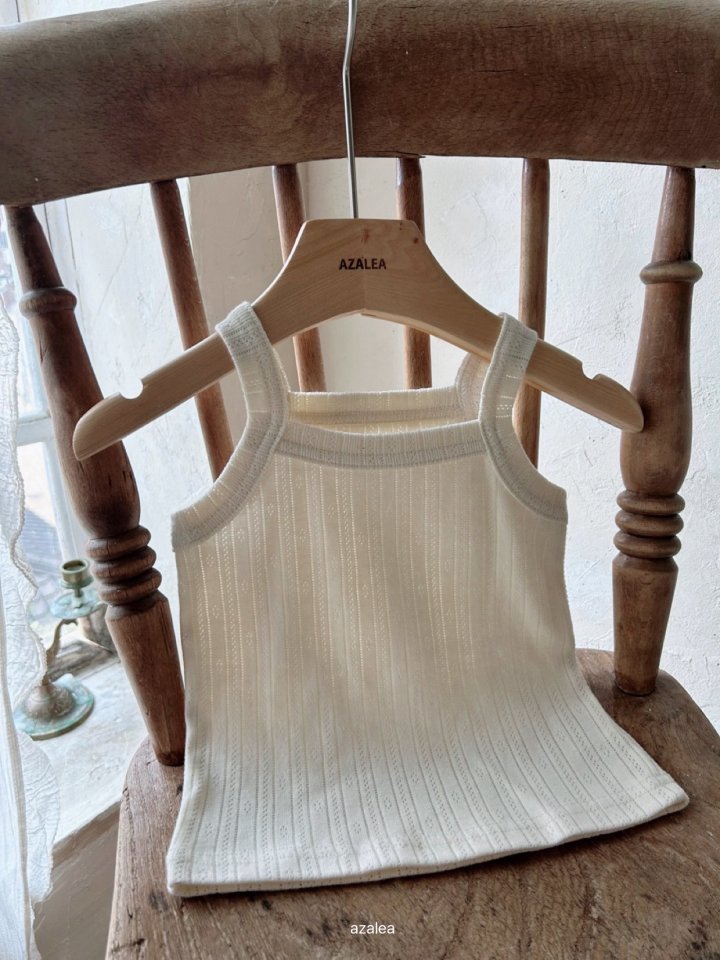 Azalea - Korean Children Fashion - #minifashionista - Birdy Eyelet Sleeveless - 5