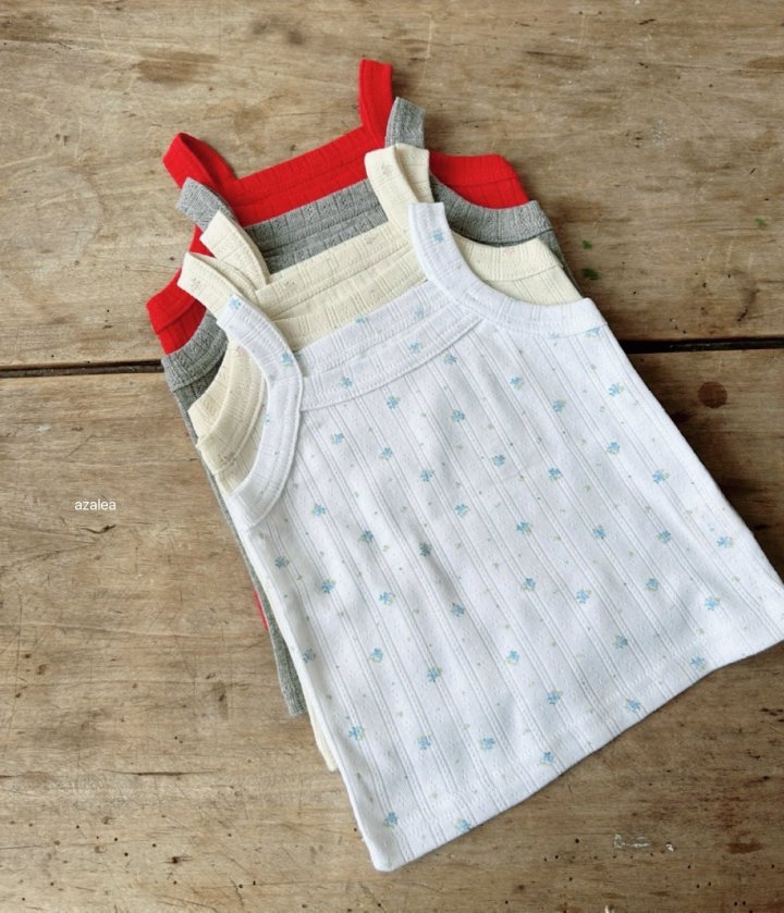 Azalea - Korean Children Fashion - #prettylittlegirls - Birdy Eyelet Sleeveless (Floral Pattern) - 7