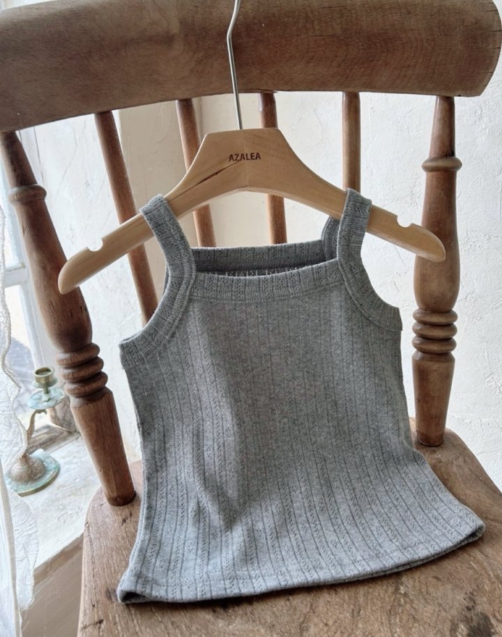Azalea - Korean Children Fashion - #prettylittlegirls - Birdy Eyelet Sleeveless - 6