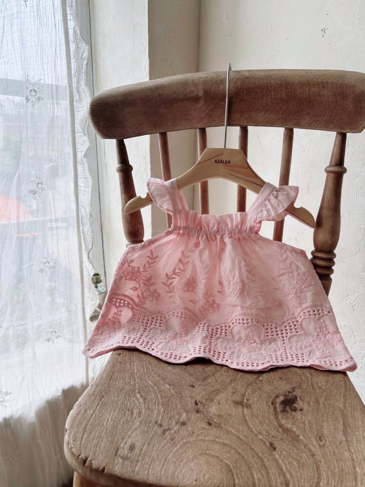 Azalea - Korean Children Fashion - #prettylittlegirls - Aloha Embroidery Sleeveless - 5