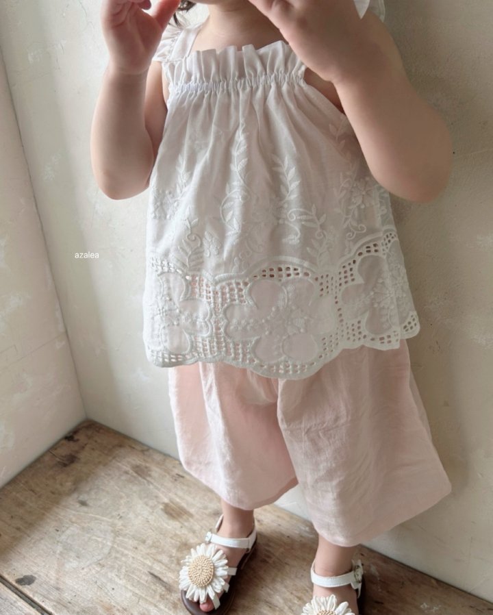 Azalea - Korean Children Fashion - #stylishchildhood - Aloha Embroidery Sleeveless - 8