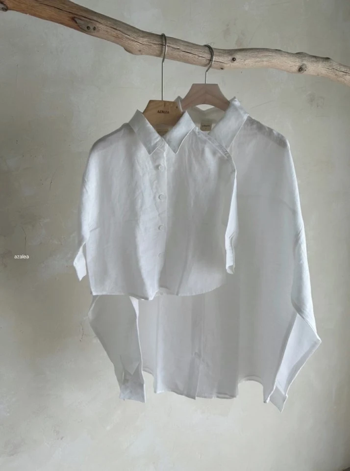 Azalea - Korean Children Fashion - #todddlerfashion - Maman Linen Shirt - 3