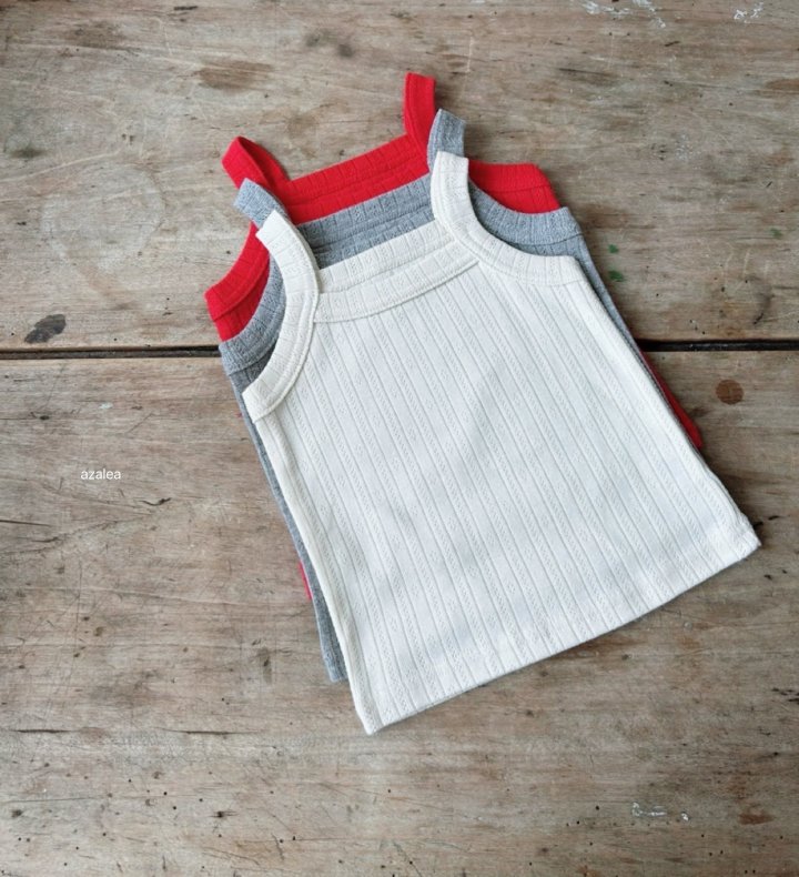 Azalea - Korean Children Fashion - #toddlerclothing - Birdy Eyelet Sleeveless - 8