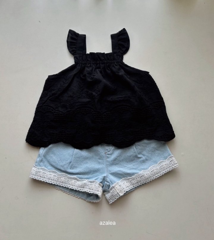 Azalea - Korean Children Fashion - #toddlerclothing - Aloha Embroidery Sleeveless - 7
