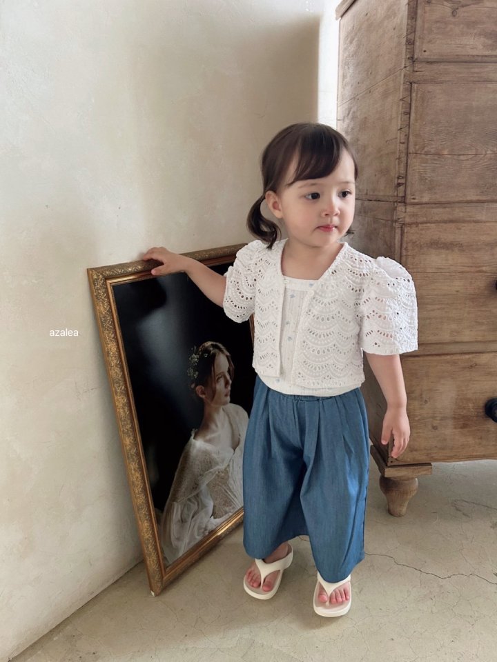 Azalea - Korean Children Fashion - #toddlerclothing - Sophia Embroidery Bolero - 5