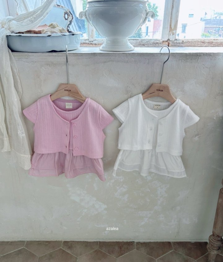 Azalea - Korean Children Fashion - #toddlerclothing - Nizi Eyelet Set - 2