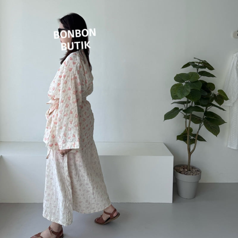 Bon Bon Butik - Korean Women Fashion - #momslook - Adult Floral Robe - 8