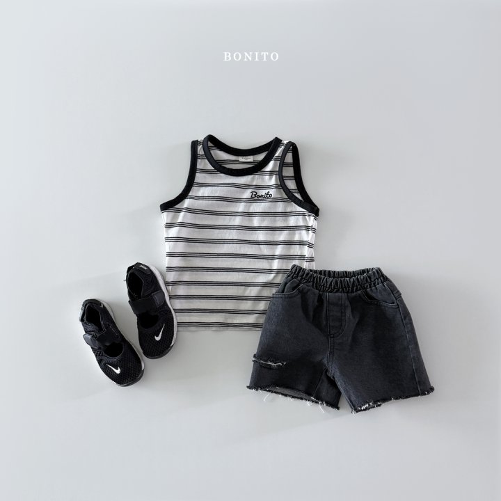 Bonito - Korean Children Fashion - #fashionkids - Double Line Ribbed Sleeveless - 10