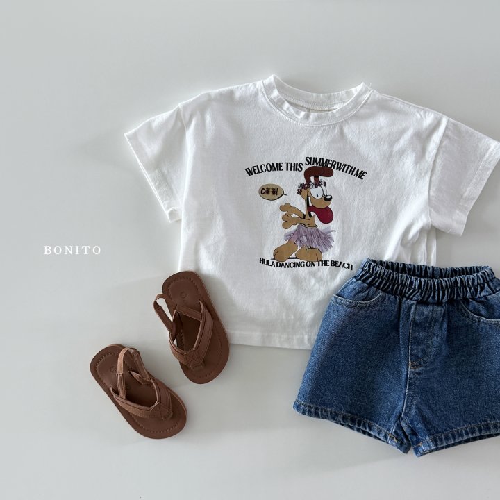 Bonito - Korean Children Fashion - #kidsshorts - Hula Dancing Tee - 8