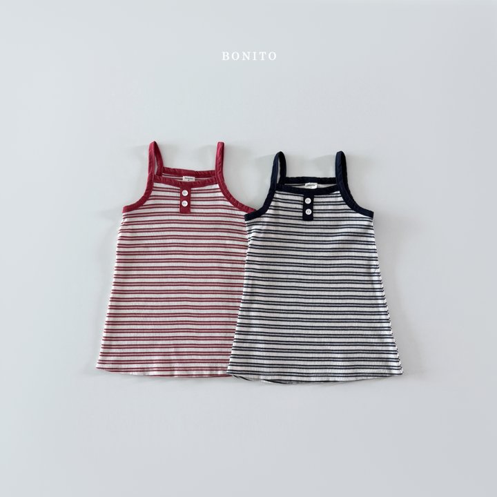 Bonito - Korean Children Fashion - #magicofchildhood - Stripe Strap One-piece - 4