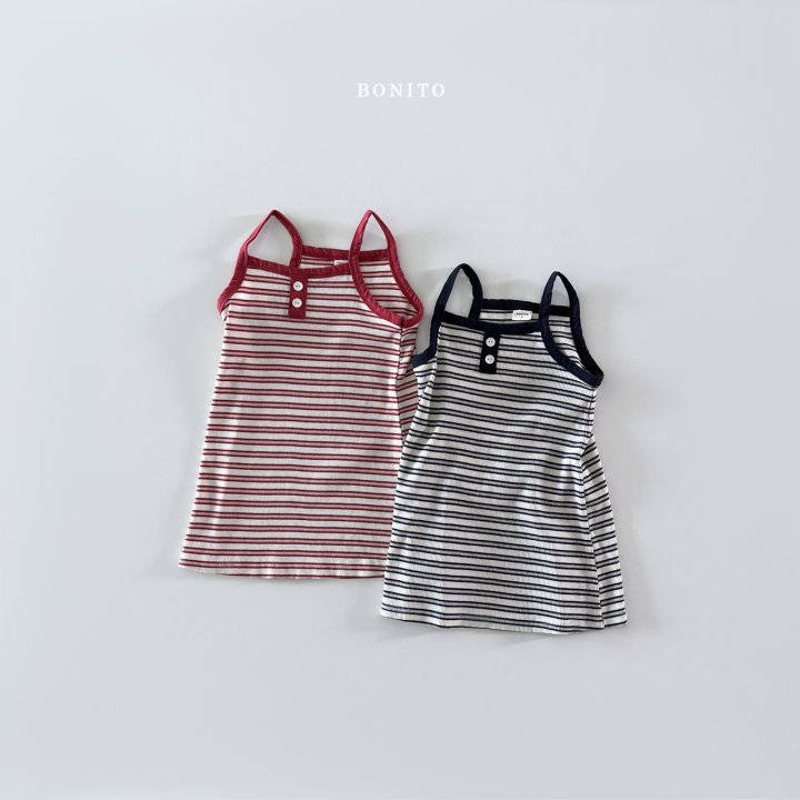 Bonito - Korean Children Fashion - #prettylittlegirls - Stripe Strap One-piece - 5