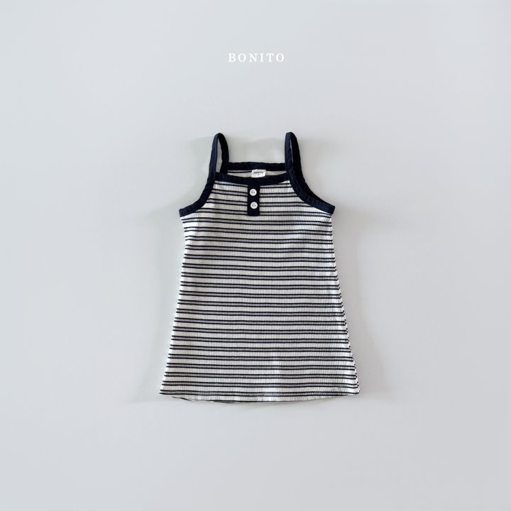 Bonito - Korean Children Fashion - #stylishchildhood - Stripe Strap One-piece - 8