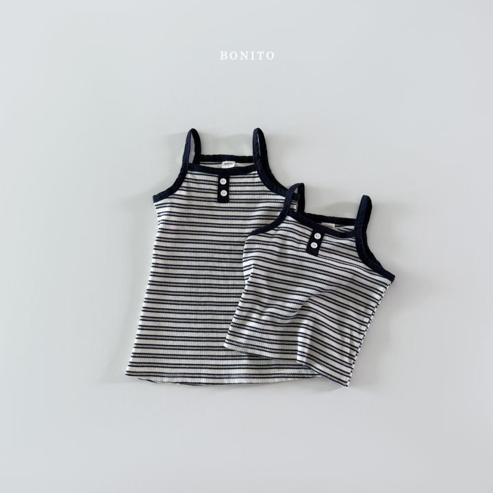 Bonito - Korean Children Fashion - #toddlerclothing - Stripe Strap One-piece - 7
