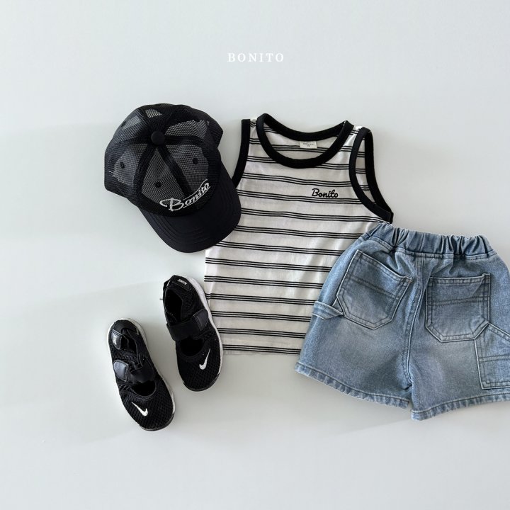 Bonito - Korean Children Fashion - #todddlerfashion - Double Line Ribbed Sleeveless - 4