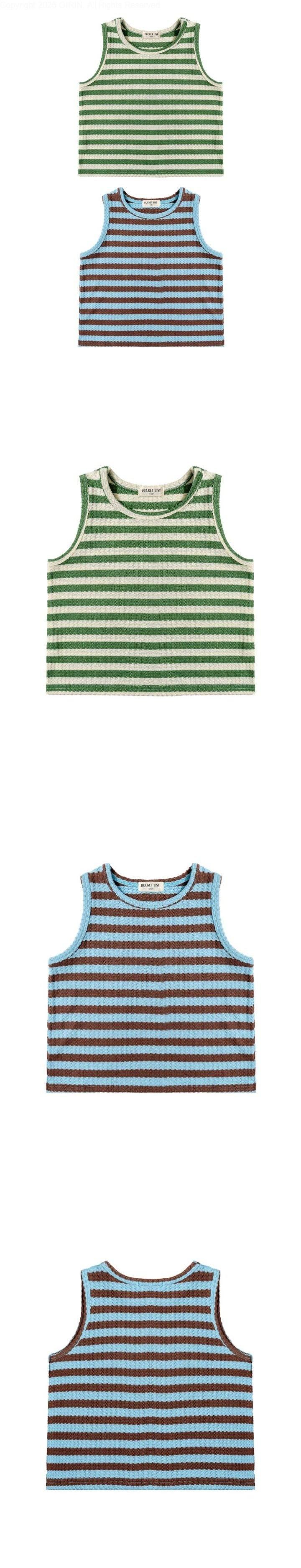 Bucket List - Korean Children Fashion - #discoveringself - Soft Stripe Sleeveless