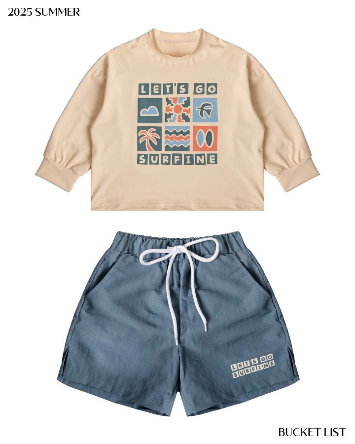 Bucket List - Korean Children Fashion - #discoveringself - Surfing Rash Guard - 4