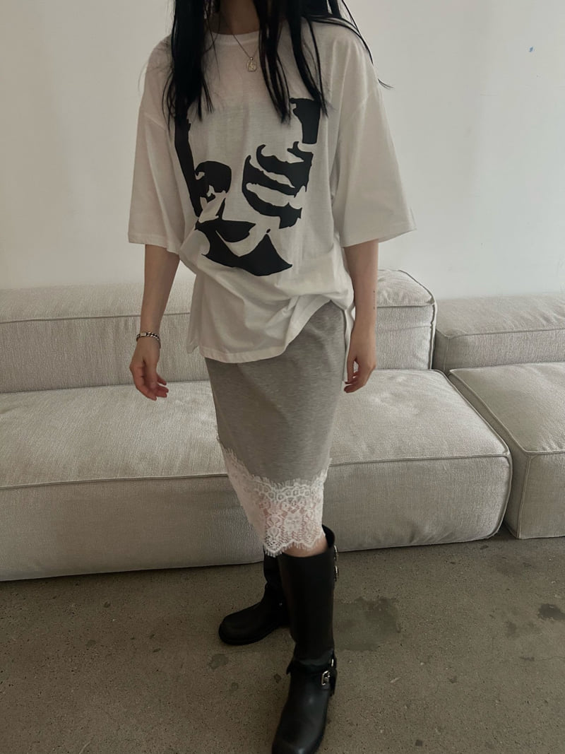 Buckle - Korean Women Fashion - #momslook - Cut-Out Lace Skirt - 9
