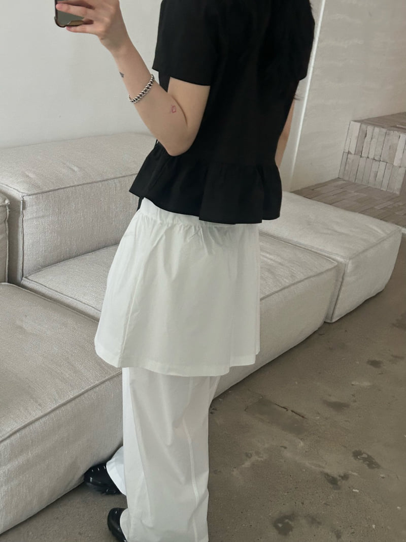 Buckle - Korean Women Fashion - #momslook - Cotton Tie Blouse - 11