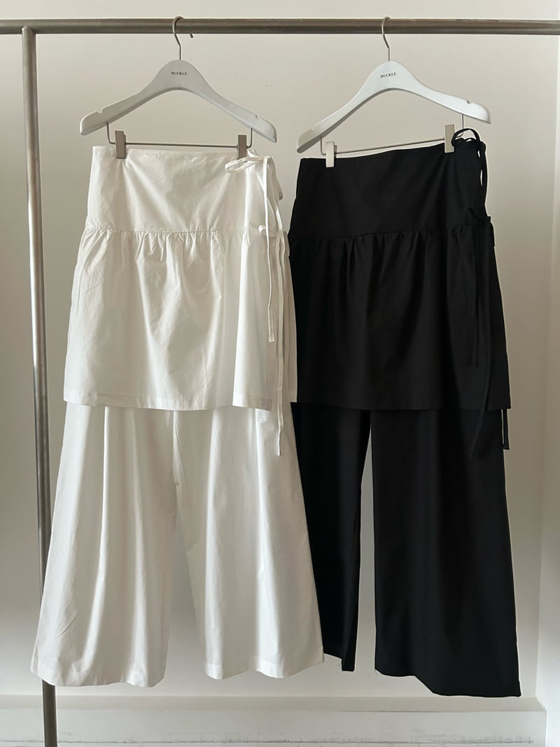 Buckle - Korean Women Fashion - #momslook - Much Wrap Set Pants - 11