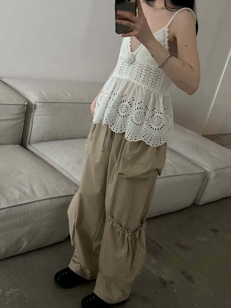 Buckle - Korean Women Fashion - #momslook - Rose Brooch Set Sleeveless - 10