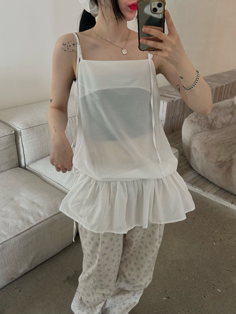 Buckle - Korean Women Fashion - #momslook - Silky Frill Sleeveless - 11