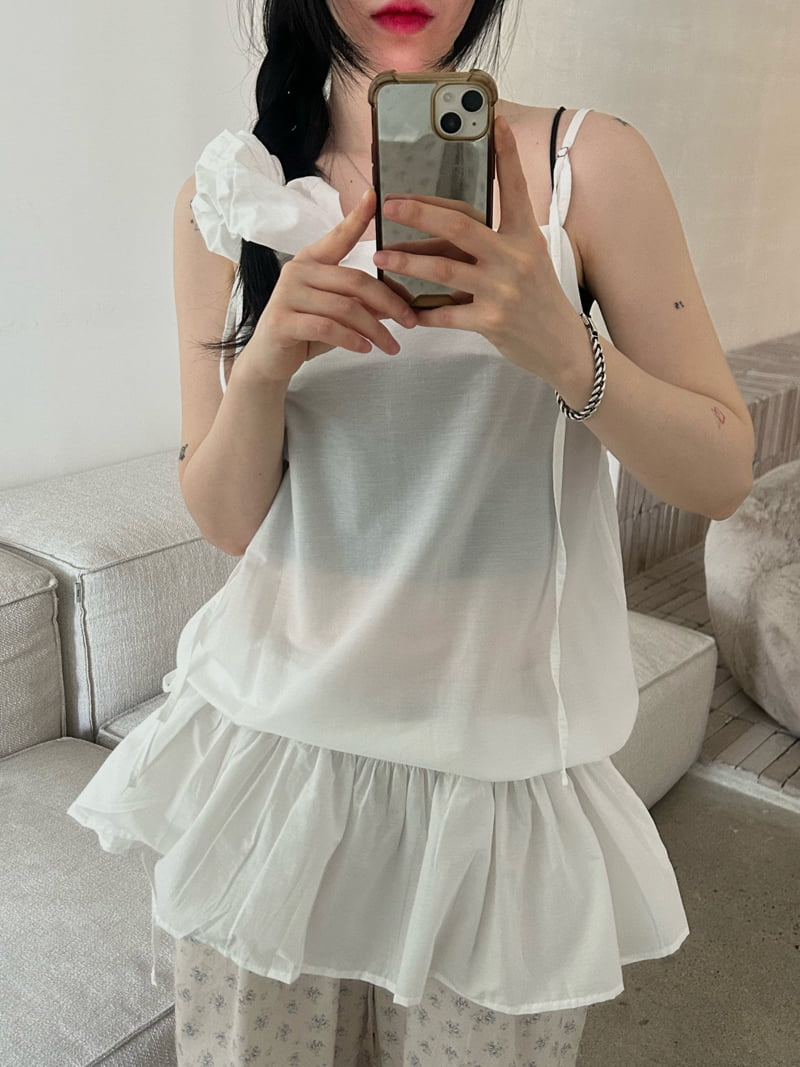 Buckle - Korean Women Fashion - #momslook - Silky Frill Sleeveless - 7