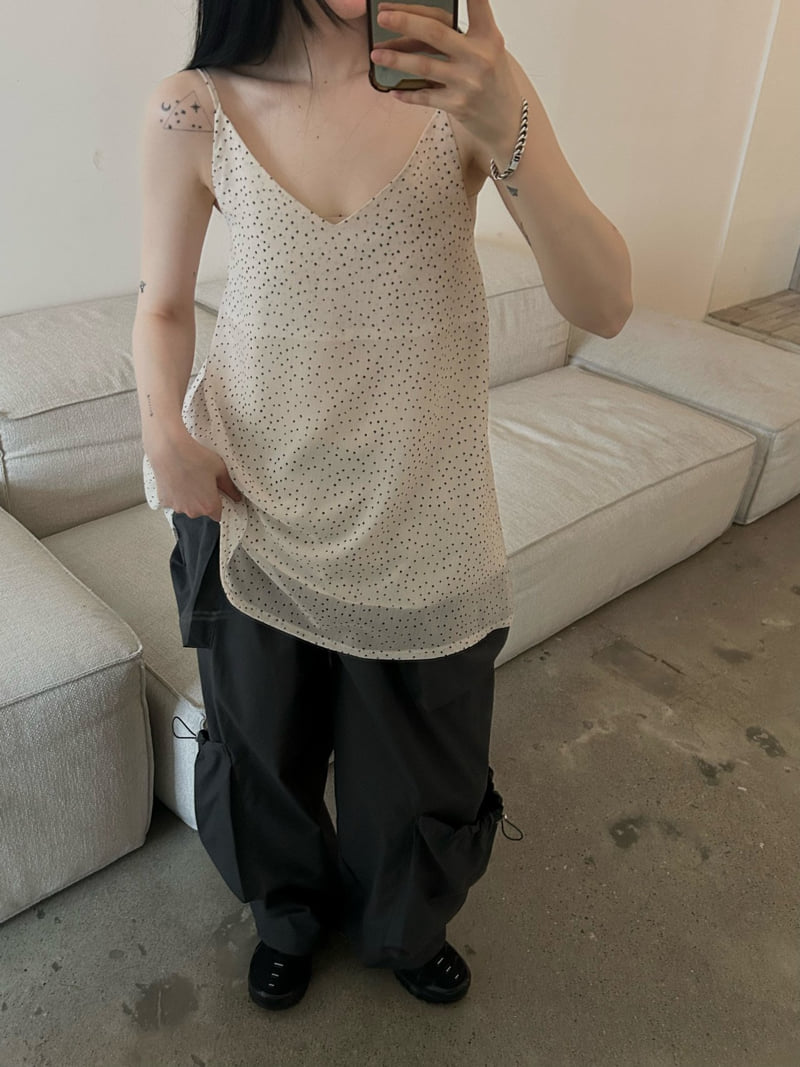 Buckle - Korean Women Fashion - #romanticstyle - Dot Mini Blouse - 5