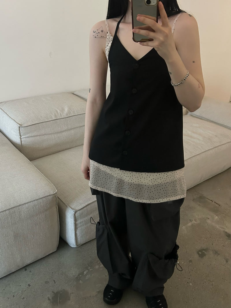 Buckle - Korean Women Fashion - #restrostyle - Halter Vest - 4