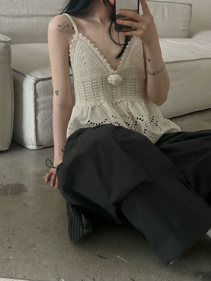 Buckle - Korean Women Fashion - #shopsmall - Rose Brooch Set Sleeveless - 3