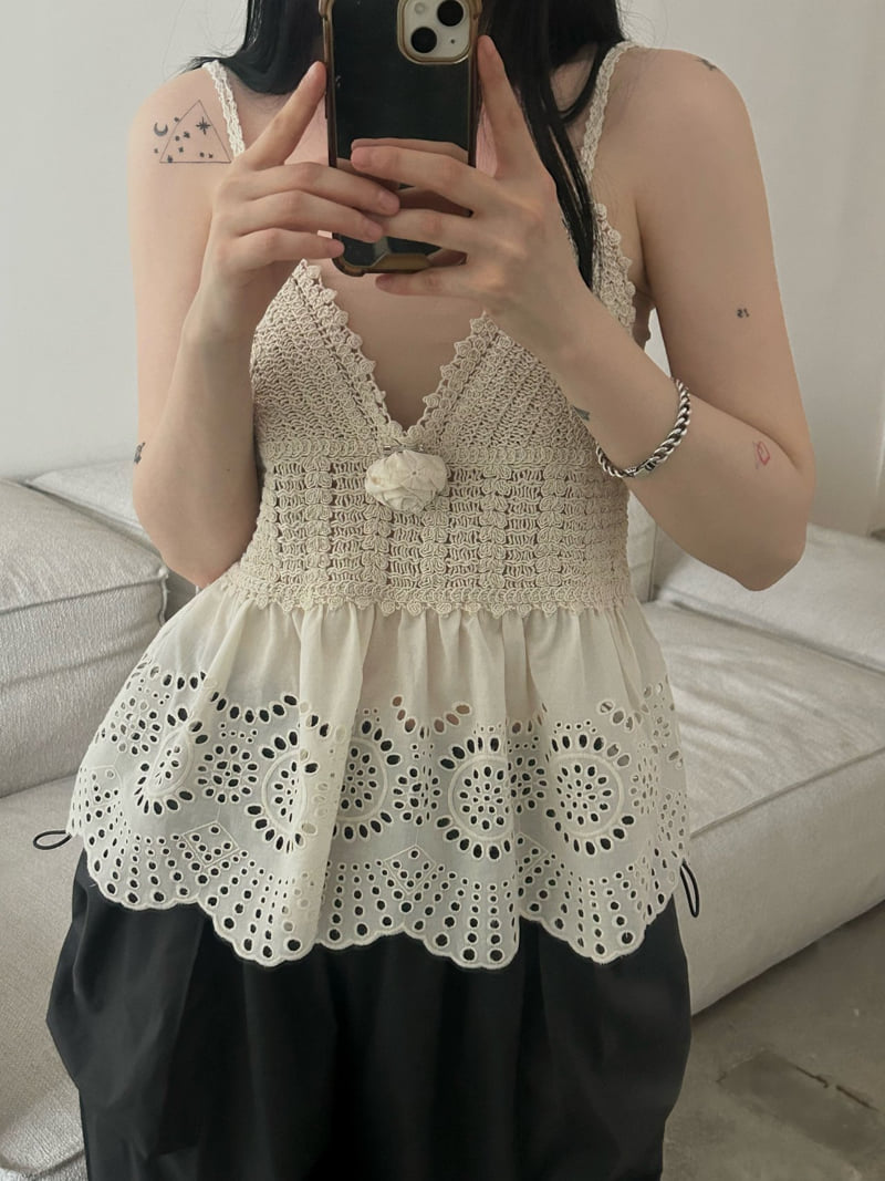 Buckle - Korean Women Fashion - #thelittlethings - Rose Brooch Set Sleeveless - 5
