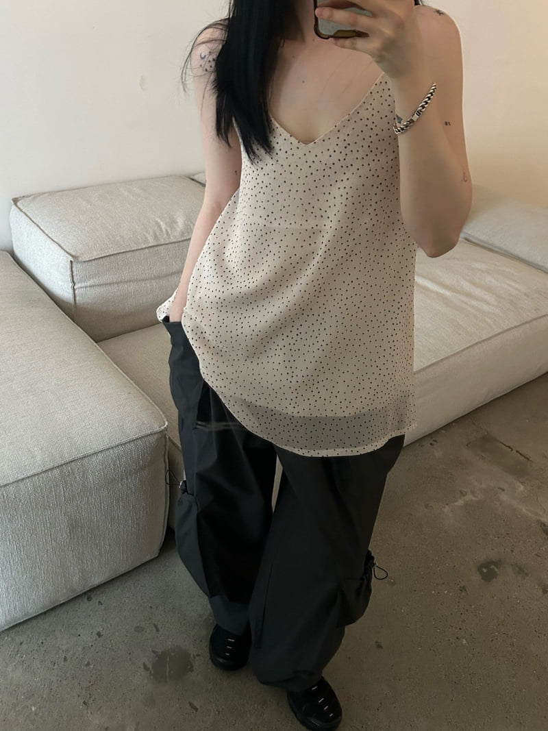 Buckle - Korean Women Fashion - #vintageinspired - Dot Mini Blouse