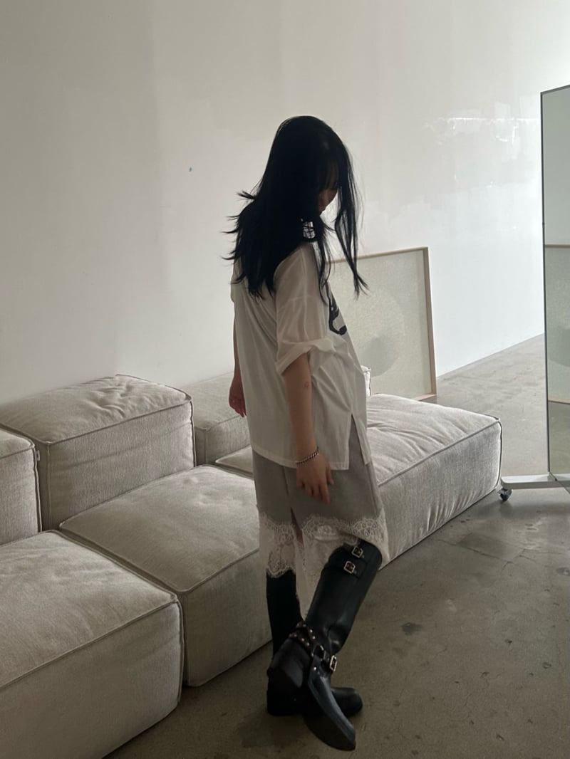Buckle - Korean Women Fashion - #womensfashion - Cut-Out Lace Skirt - 10