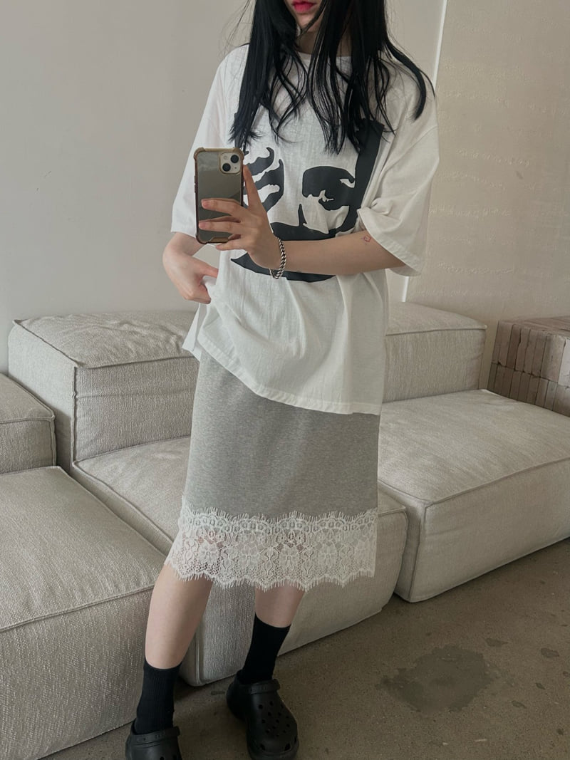 Buckle - Korean Women Fashion - #womensfashion - Cut-Out Lace Skirt - 8