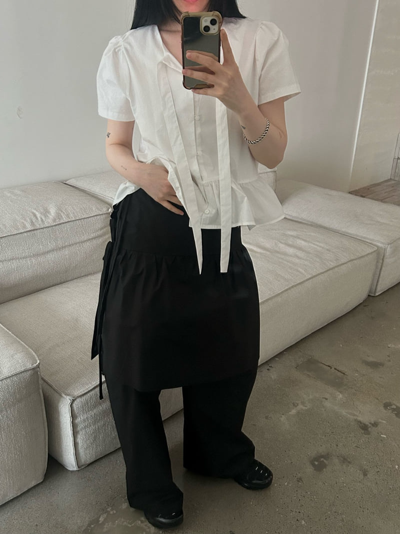 Buckle - Korean Women Fashion - #womensfashion - Much Wrap Set Pants - 10