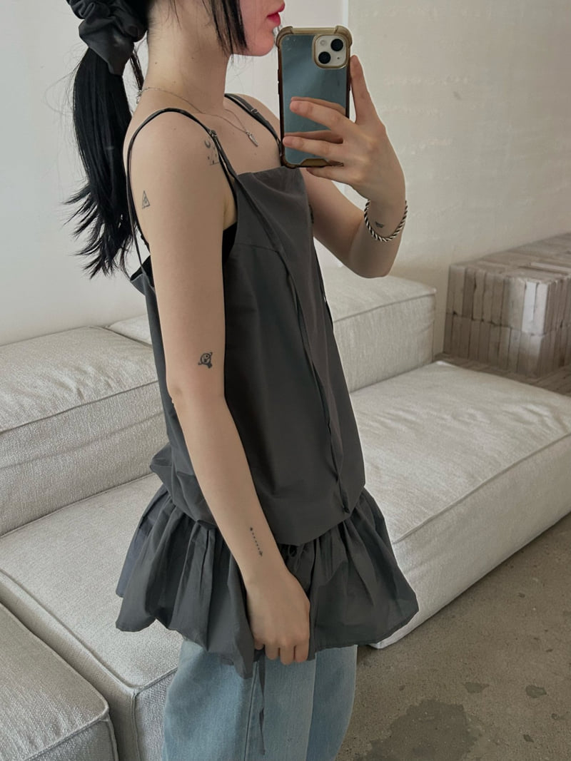 Buckle - Korean Women Fashion - #womensfashion - Silky Frill Sleeveless - 6