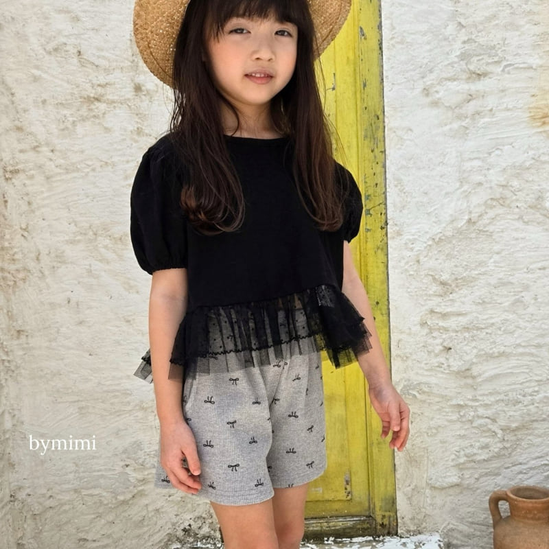 Bymimi - Korean Children Fashion - #Kfashion4kids - Ribbon Waffle Pants - 12