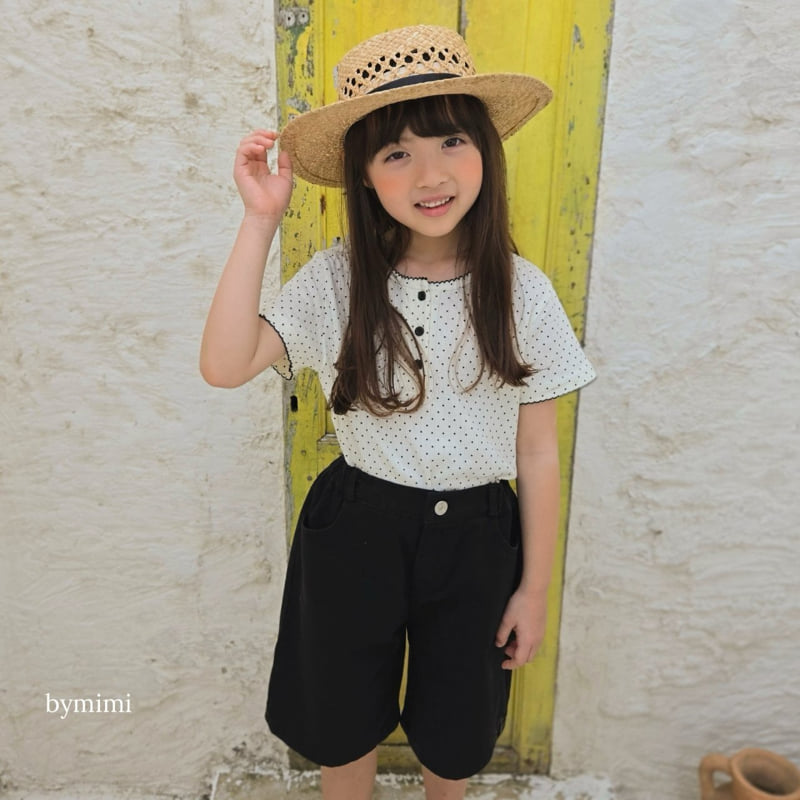 Bymimi - Korean Children Fashion - #childofig - Picot Dot Tee - 12