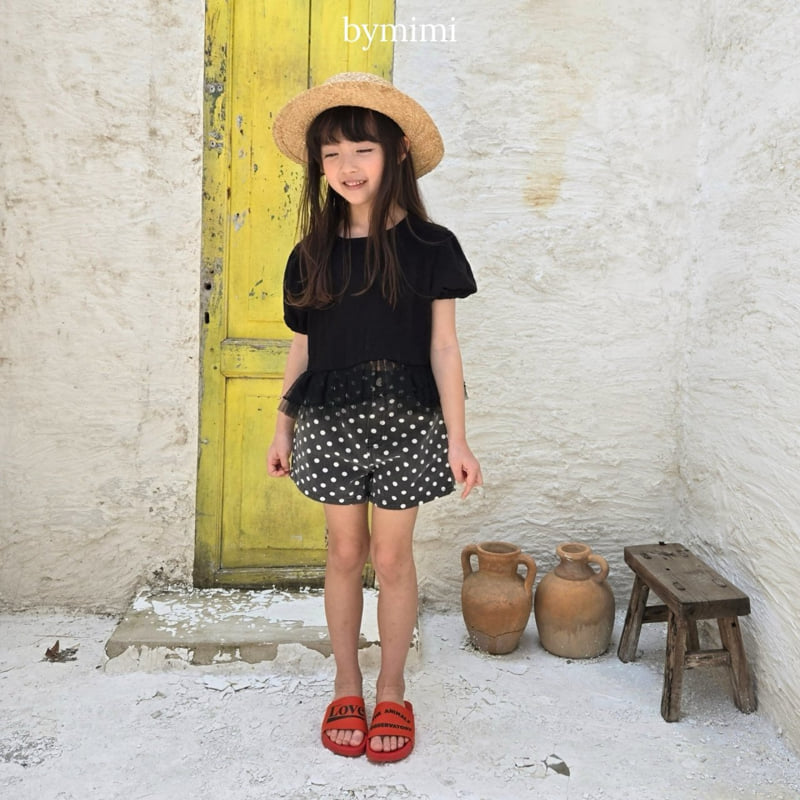 Bymimi - Korean Children Fashion - #childrensboutique - Dot Short Pants - 6