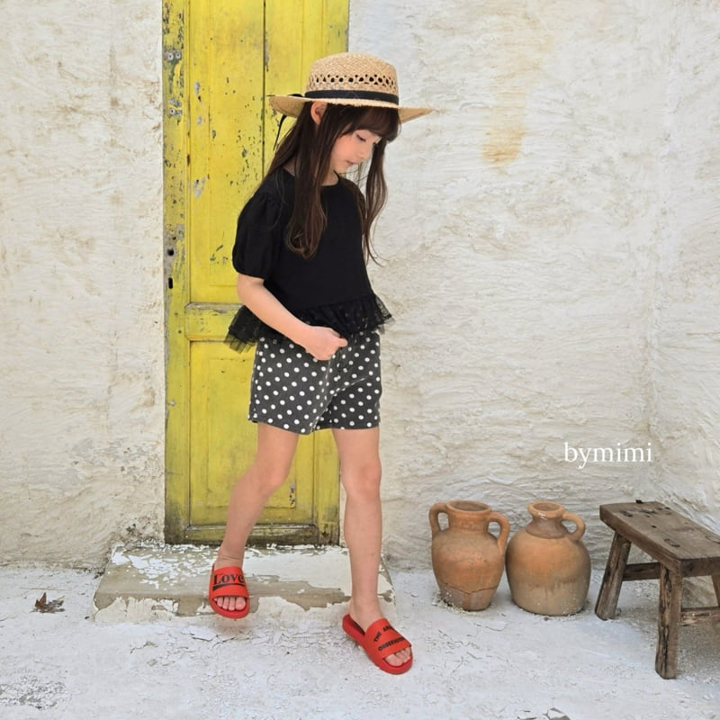 Bymimi - Korean Children Fashion - #designkidswear - Dot Short Pants - 7