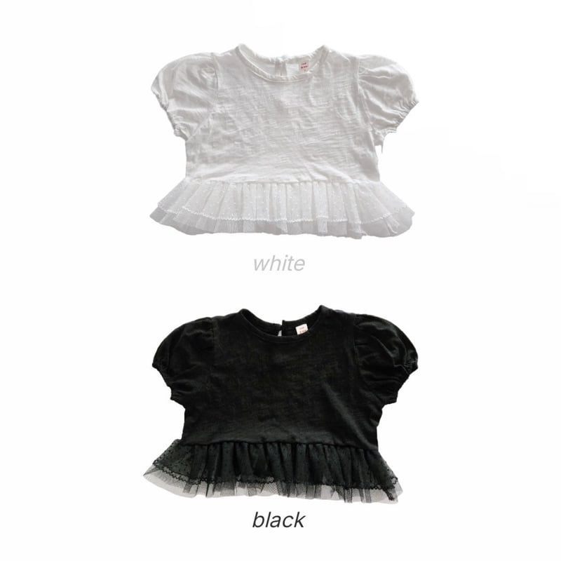 Bymimi - Korean Children Fashion - #fashionkids - Slub Chiffon Tee