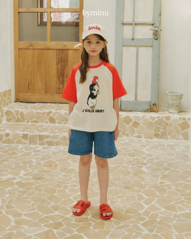 Bymimi - Korean Children Fashion - #kidsshorts - Penguin Tee - 3