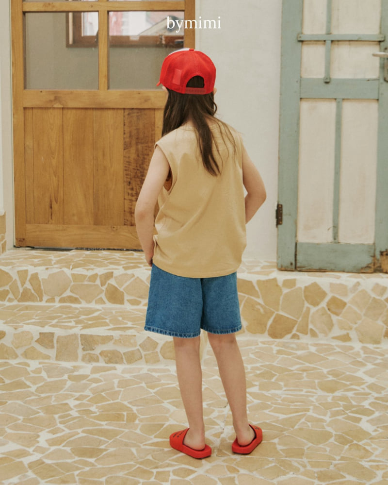 Bymimi - Korean Children Fashion - #kidsshorts - Half Denim Pants - 5