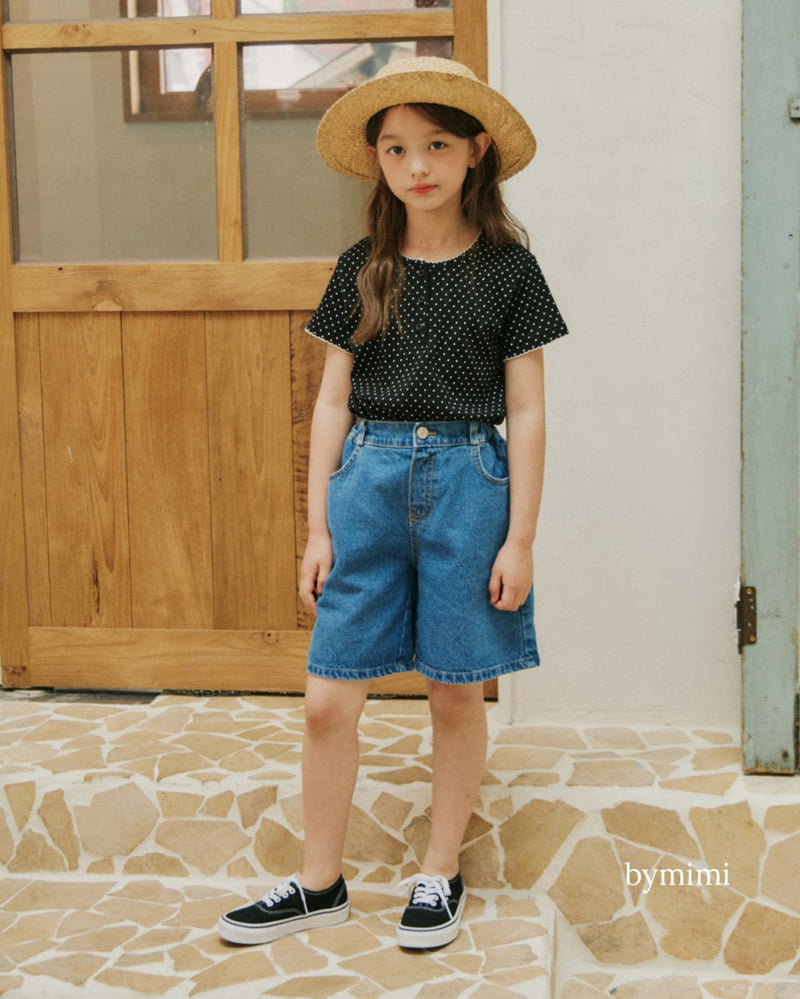 Bymimi - Korean Children Fashion - #magicofchildhood - Picot Dot Tee - 6