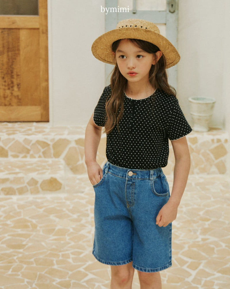 Bymimi - Korean Children Fashion - #minifashionista - Picot Dot Tee - 7