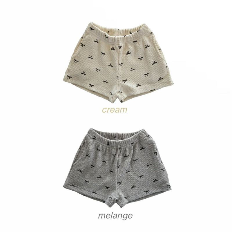 Bymimi - Korean Children Fashion - #todddlerfashion - Ribbon Waffle Pants