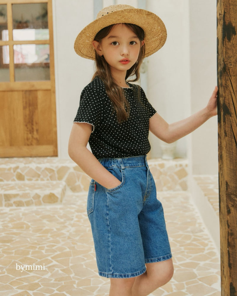 Bymimi - Korean Children Fashion - #todddlerfashion - Picot Dot Tee - 9