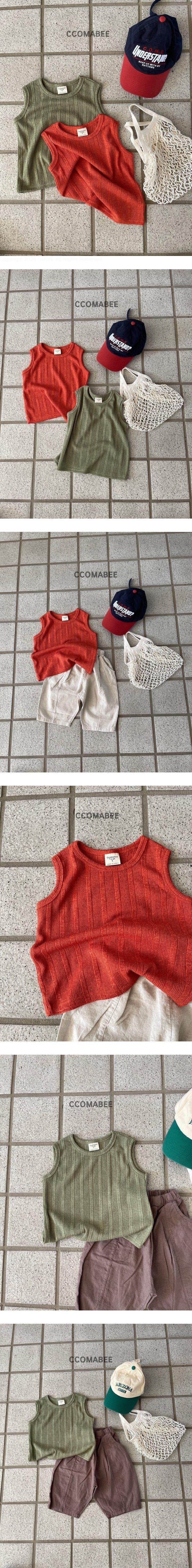 Ccomabee - Korean Children Fashion - #kidzfashiontrend - Martini Knit Sleeveless