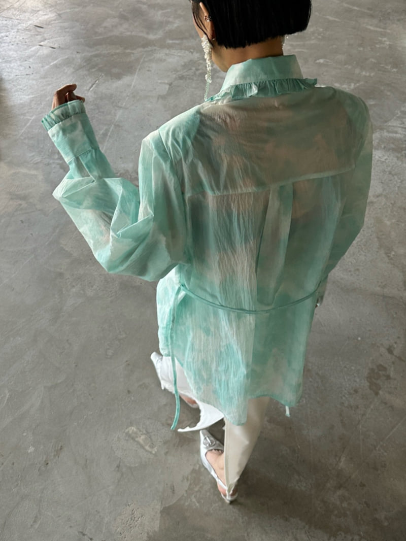Chavi - Korean Women Fashion - #momslook - Water Dyeing Shirt - 10