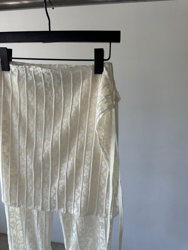 Chavi - Korean Women Fashion - #momslook - Lace Wrap Pants - 2
